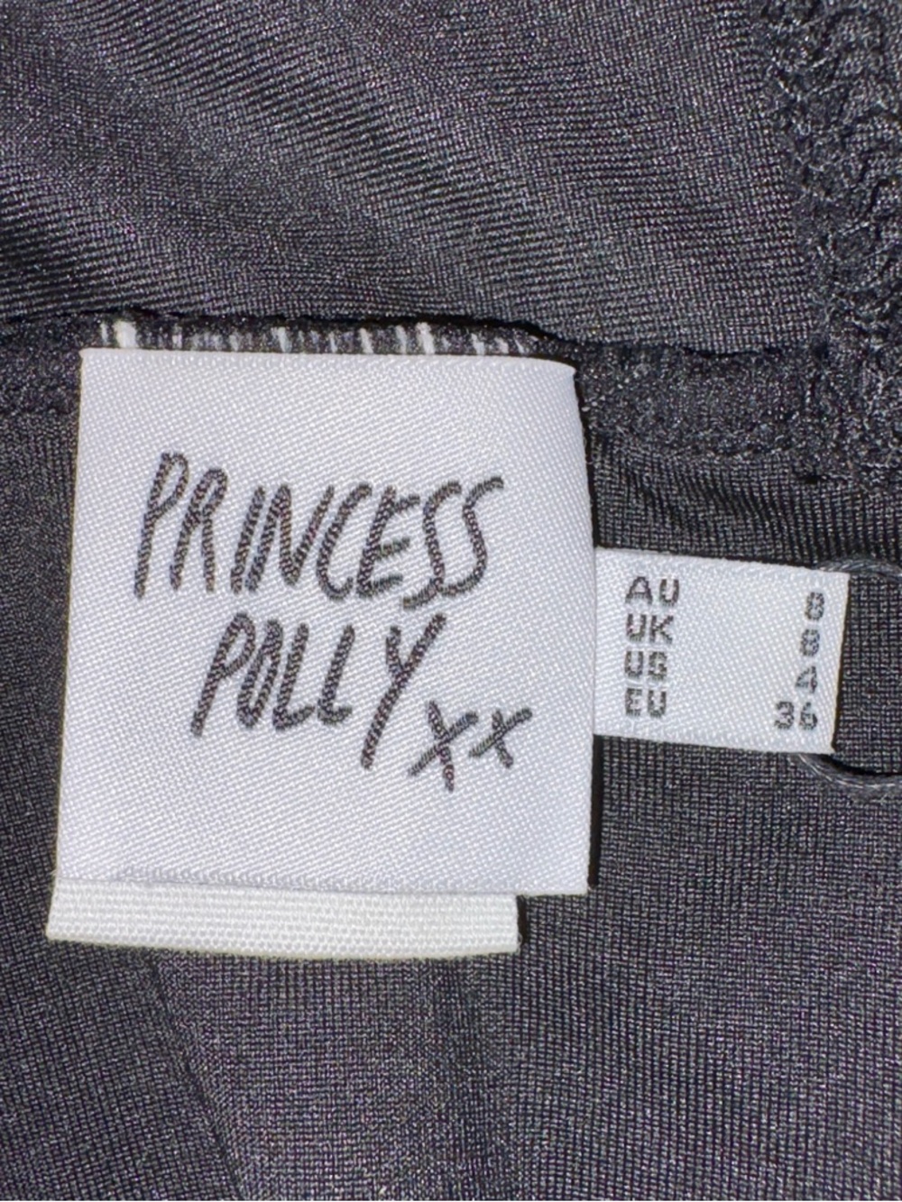 Princess Polly Black Square Neck Crop Top - Picture 2 of 4